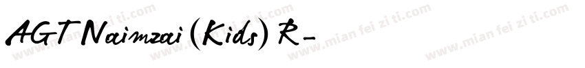 AGT Naimzai (Kids) R字体转换